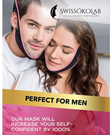 Double Chin Reducer V Line Lifting Mask + Slimming Face Strap | Contour & Tighten Chin V Up | Reusable Bandage Patch - Buy Online on SooperMarket.com