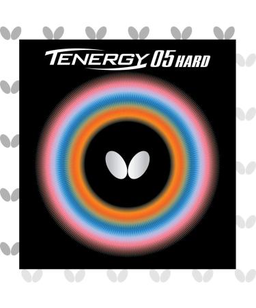 Butterfly Tenergy 05 Hard Table Tennis Rubber Table Tennis Rubber | 1.9 mm or 2.1 mm | Red or Black | 1 Inverted Table Tennis Rubber Sheet | Professional Table Tennis Rubber Red 2.1