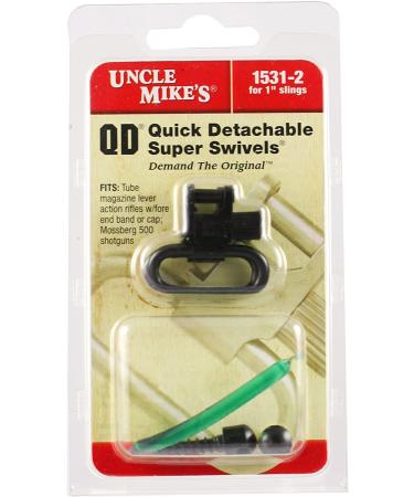 Uncle Mike's 1-Inch Loop Fore End Band Style Sling Swivels - Black - Buy Online on SooperMarket.com