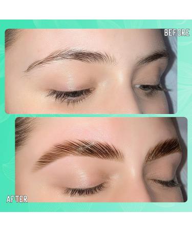 Libeauty Brow Lamination and Color Kit - DIY Eyebrow Perm & Color 2 in 1 | Voluminous Salon Quality Brow Treatment for 2 Months - Brown (10ml) - Buy Online on SooperMarket.com