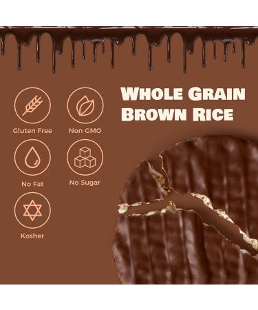 LIEBERS Dark Chocolate Rice Cakes - Kosher Certified, Dairy Free, Gluten Free Snack - Pack of 3 - Buy Online on SooperMarket.com