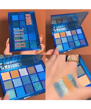 15 Colors Makeup Candy Party Eye Shadow Blue Reflective Palette Fruit Punch Palette Light Honey Makeup Palette Waterproof Long Lasting Ablue - Buy Online on SooperMarket.com