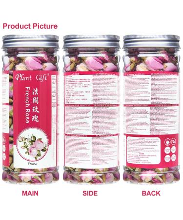 Buy France Rose Tea - Fragrant Natural Rosa Damascena Buds | 50g | Premium Herbal Flower Tea for Health - Buy Online on SooperMarket.com