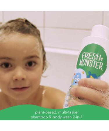 Fresh Monster 2-in-1 Kids Ocean Splash Shampoo & Body Wash - Toxin-Free, Hypoallergenic, Natural - 8.5 Fl Oz - Buy Online on SooperMarket.com
