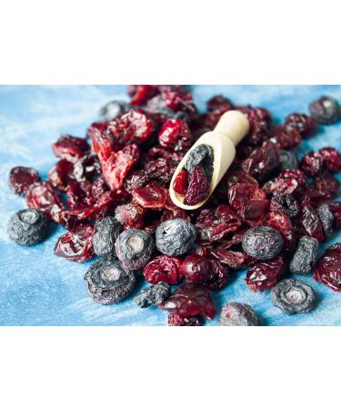 Organic Mixed Berries 1lb - Non-GMO Dried Blueberries, Cranberries & Tart Cherries | Kosher, Lightly Sweetened, Unsulfured - Bulk 1lb Pack | Buy Now! - Buy Online on SooperMarket.com