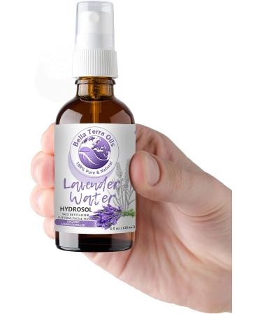 Organic Lavender Hydrosol 4oz - Alcohol-Free Facial Toner & Body Mist by Bella Terra Oils - Buy Online on SooperMarket.com