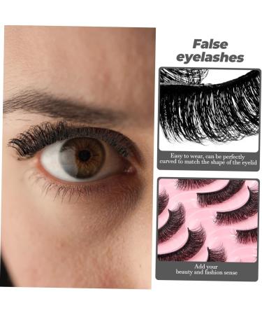 Anneome 10 Pairs Fake Eyelashes Faux Lashes Natural False Lashes False Eyelashes Natural Look Iron on Patches Women Natural Eyelashes Women Lashes Girl 7d Fiber Russia - Buy Online on SooperMarket.com