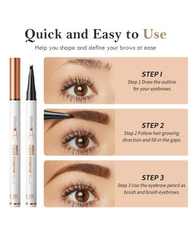Buy Aaiffey Light Brown Eyebrow Pencil - Smudge-Proof Microblading Pen for Natural Brows | Long Lasting & Exquisite Results - International Shipping Available - Buy Online on SooperMarket.com