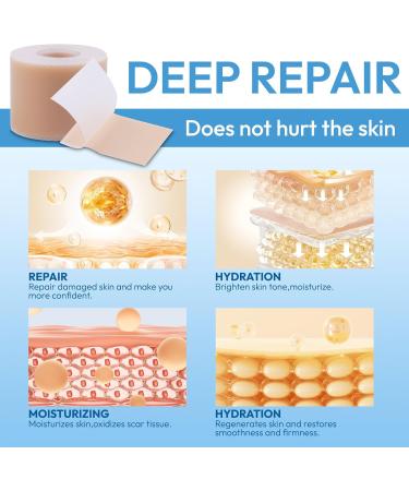 GEN'C B AUTY Silicone Scar Tape Scars Removal Strips Waterproof Scar Bandage(1.6 x 120 Roll) - Buy Online on SooperMarket.com