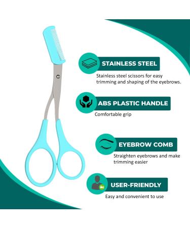 Nylea Eyebrow Trimmer & Shaper for Women and Men - All-in-One Hair Remover & Exfoliating Tool Set - Buy Online on SooperMarket.com