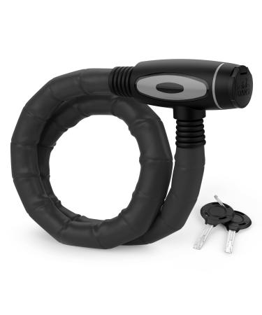 Dansi tank lock bicycle I safe theft protection with 2 keys i bike lock bike lock bicycle lock bicycle locks e-bike 18 x 850 mm single