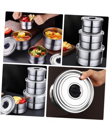Alipis Box Lunch Box Stainless Steel Airtight Container Canister Storage Container With Cover Storage Jar - Buy Online on SooperMarket.com