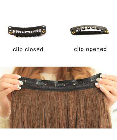 REECHO 20 Curly Wave Clips in Synthetic Hair Extensions 20 Inch - Black Brown - 1-Pack (5 Clips, 4.5 Oz - Buy Online on SooperMarket.com
