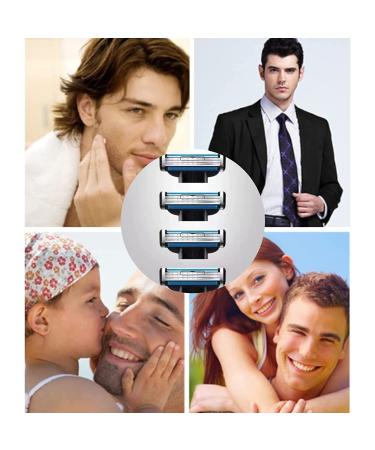 40Pcs Mach 3 Turbo Razor Blade Refills for Gillette - Precision Cut Stainless Steel Blades for Hard to Shave Spots - Buy Online on SooperMarket.com