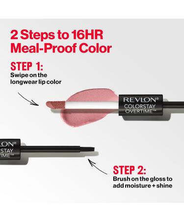 REVLON PROFESSIONAL Colorstay Overtime Lipcolor 370 Everlasting Rum - 2ml Brown | Long-Lasting Liquid Lipstick | International Shipping Available - Buy Online on SooperMarket.com