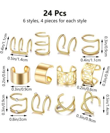 Niuhong 24 Pieces Dreadlocks Jewellery Braids Hair Clips Braiding Hair Cuffs Hair Rings Braids Viking Braids Loc Hair Accessories Hair Clip Braids Accessories Women and Girls (Golden) - Buy Online on SooperMarket.com