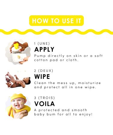 La Petite Creme Organic Diapering Lotion - Gentle Diaper Rash Cream with USDA Certified Organic Ingredients - 8 oz - Buy Online on SooperMarket.com