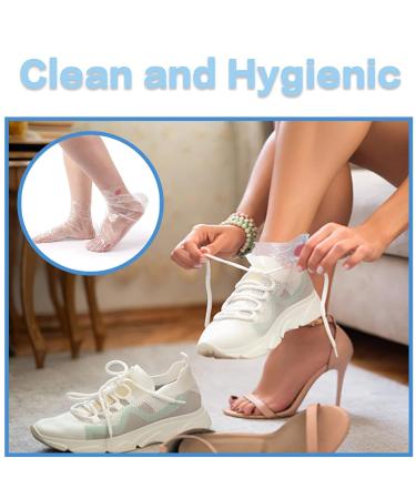 100pcs Clear Plastic Disposable Booties for Paraffin Bath & Spa Wax Treatment - Buy Online on SooperMarket.com