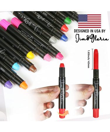 Jim&Gloria Dustless Hair Chalk: Temporary Color Dye for Teens - Halloween & Birthday Gift Ideas for 12-14 Year Old Girls - Buy Online on SooperMarket.com