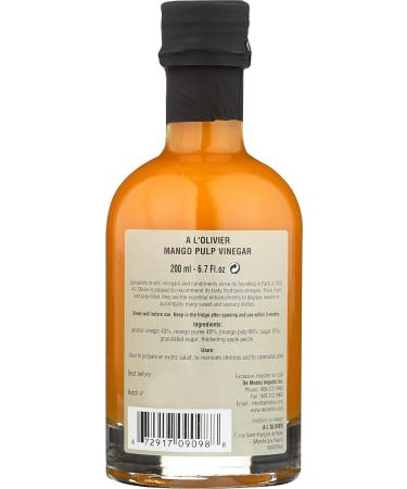 A L'Olivier Mango Fruit Vinegar 7oz - Yellow | Premium Quality Vinegar - Buy Online on SooperMarket.com
