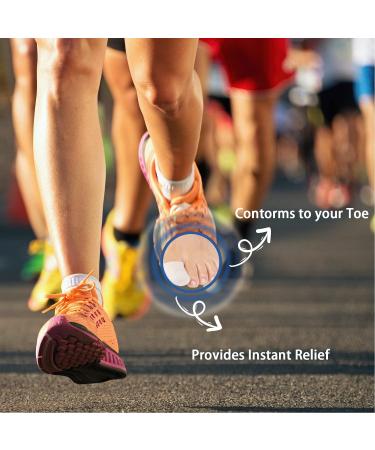 Anggrek Soft Gel Toe Protectors - 6pcs Toe Caps for Ingrown Toenails with 5pcs Toe Sleeves Care Patch - Buy Online on SooperMarket.com