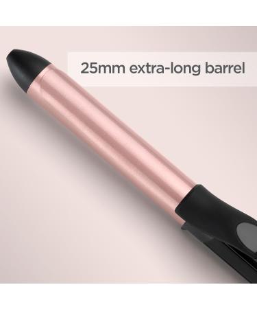 BaByliss Rose-Quartz 25mm Curling Tong Ceramic Hair Curler for Long and Short Hair Styling - Buy Online on SooperMarket.com
