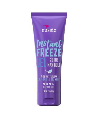 Aussie Instant Freeze Gel  with Australian Jojoba Oil & Sea Kelp Maximum Hold 7 oz (198 g)