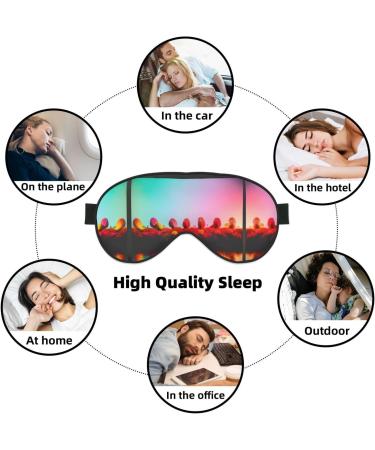 Bright Beautiful Colorful Art Print Double-Sided Eye Mask Soft and Light Blocking for Enhancing Sleep Quality - Buy Online on SooperMarket.com