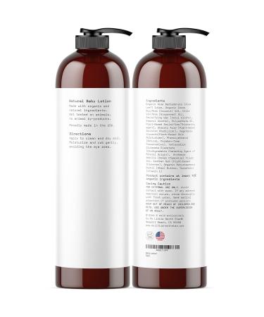 Organic Baby Lotion with Chamomile & Vitamin E - Hypoallergenic Daily Moisture for Sensitive Skin - Sulfate-Free - 8oz Made in USA - Buy Online on SooperMarket.com