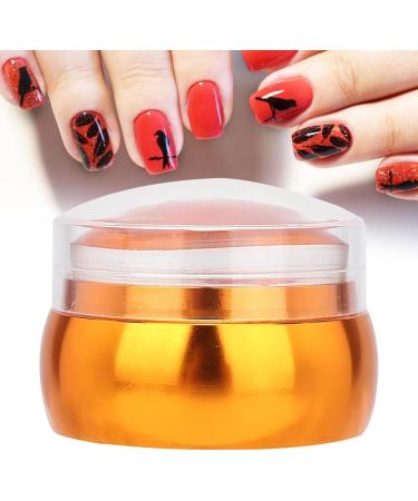 Professional Moum Routes Silicone Nail Stamp Kit | Clear Nail Seal & Printing Tool for DIY Manicures | Perfect for Nail Artists & Enthusiasts (Orange) - Buy Online on SooperMarket.com
