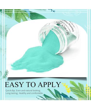 Green Fine Dipping Powder - 28g Box, No Lamp Cure, Natural Dry, Summer Gel Nail Color Effect - HJ-ND064B-No.37 - Buy Online on SooperMarket.com