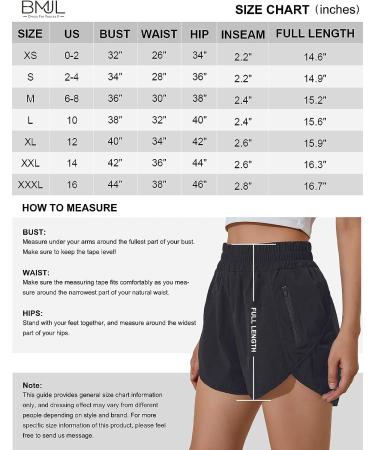 BMJL Women's High Waisted Running Shorts with Pocket - Quick Dry Athletic Workout Pants - Buy Online on SooperMarket.com