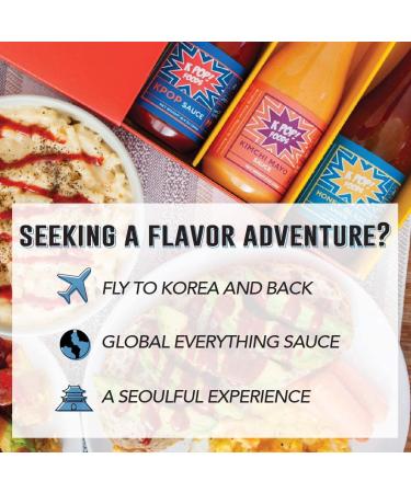KPOP Foods Variety Sauce Set: Kimchi Spicy Mayo, Chili, Honey Glaze Sweet Chili Sauce with Real Gochujang. Perfect for Traditional Korean Cooking and BBQ - Buy Online on SooperMarket.com