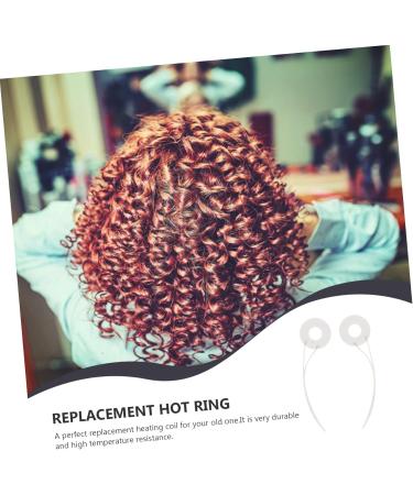 PLAFOPE 2pcs Hairdressing Ceramic Coil Heated Curlers Replacement Hot Ring Coils Heating Coil White Ceramics - Buy Online on SooperMarket.com