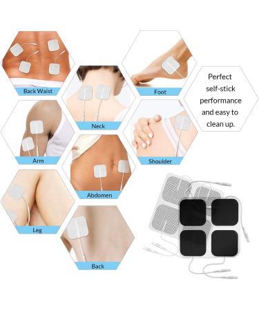 DONECO TENS Unit Pads 2x2 - 48 Pcs Replacement Electrode Patches for Electrotherapy - Buy Online on SooperMarket.com