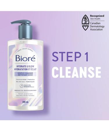 Bior Hydrate & Glow Gentle Face Cleanser Duo Dermatologist Tested Cruelty Free Hydrating Cleanser (Pack of 2) - Buy Online on SooperMarket.com