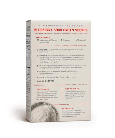 King Arthur  Blueberry Sour Cream Scone Mix  Signature Recipes  Non-GMO Project Verified  Certified Kosher  14 Ounces - Buy Online on SooperMarket.com