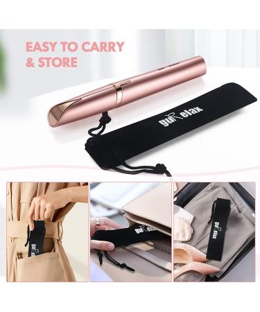 Rechargeable Electric Eyebrow Hair Remover for Women - Painless Hair Removal Razor with 2 Replacement Heads - Buy Online on SooperMarket.com