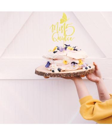 Arthsdite Mis Quince Cake Topper Mis Quince A os Decorations 15th Birthday Decorations with Butterfly Feliz 15 Anos Cheers to 15 Years Birthday Party Supply - Gold Glitter - Buy Online on SooperMarket.com