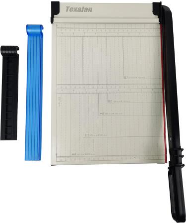 TEXALAN Paper Cutter Letter Size Paper Trimmer 12 Cut Length 12 Sheet Capacity Guillotine Paper Photo Cutter with Magnet Clamp  Paper Guide  Size Guideline - Buy Online on SooperMarket.com
