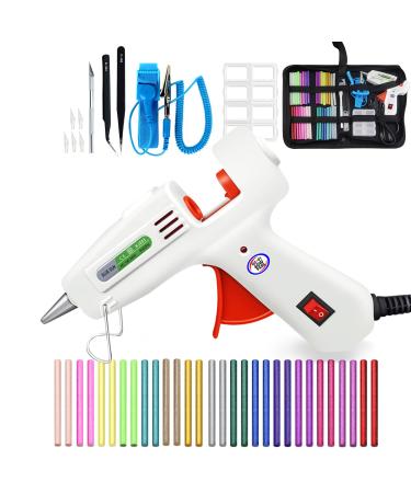 GoGoPanda 40W glue gun set electric heat hot melt crafts repair tool professional DIY 110V (color glue stick4)
