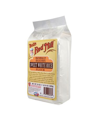 Bob's Red Mill Sweet White Rice Flour 24oz (Pack of 4) - Gluten-Free & Versatile - Buy Online on SooperMarket.com