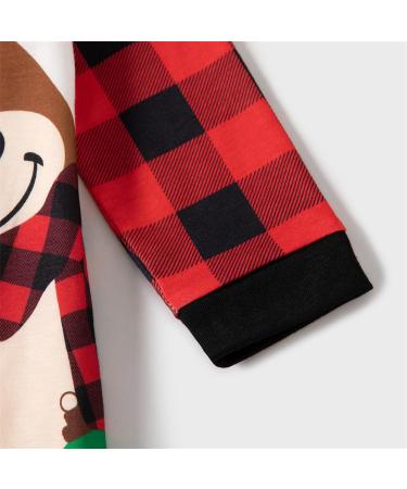 PatPat Family Matching Christmas Pajamas Set - Tree Snowflake & Letters Print - Red/Black - Baby 3-6 Months - Buy Online on SooperMarket.com