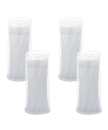G2PLUS 400PCS Micro Applicators Brushes Transparent Disposable Disposable Micro Applicators Eyelash Extension Swabs for Eyelashes Extensions Crafting