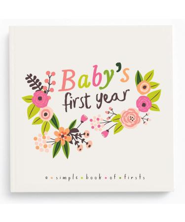 Lucy Darling Little Artist Baby Memory Book - First Year Journal Album To Capture Precious Moments - Milestone Keepsake For Girl - Made In USA