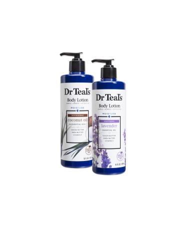 Dr Teal's Body Lotion - Coconut and Lavender 2 Count - 32oz Total(Packaging May Vary)