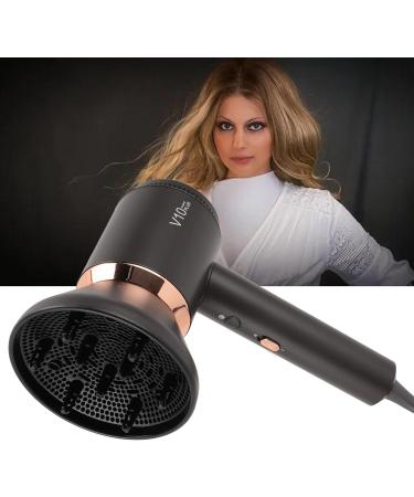 Negative Ionic Hair Dryer Portable Household Travel Fast Drying Ion Blower with Tough ABS Body High Wind Speed for Constant Temperature Hair Care (US Plug 100-240V 110V) - Buy Online on SooperMarket.com