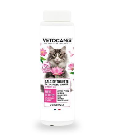 Vetocanis Strong Absorbency No Rinse Dry Powder Shampoo for Cats Light Scent 0.15 kg cat shampoo