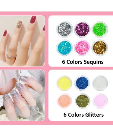 Professional Acrylic Nail Kit - Full Set with Acrylic Powder, Liquid, Practice Finger, Brush Tips - DIY Beginners Set - Buy Online on SooperMarket.com