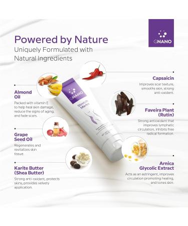 Advanced Stretch Mark Therapy Cream - Natural Ingredients for Firmer Skin Prevention & Healing - 4.2oz for Men & Women - Buy Online on SooperMarket.com